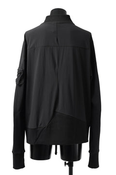 画像をギャラリービューアに読み込む, thomkrom MA-1 JACKET / ELASTIC NYLON (BLACK)