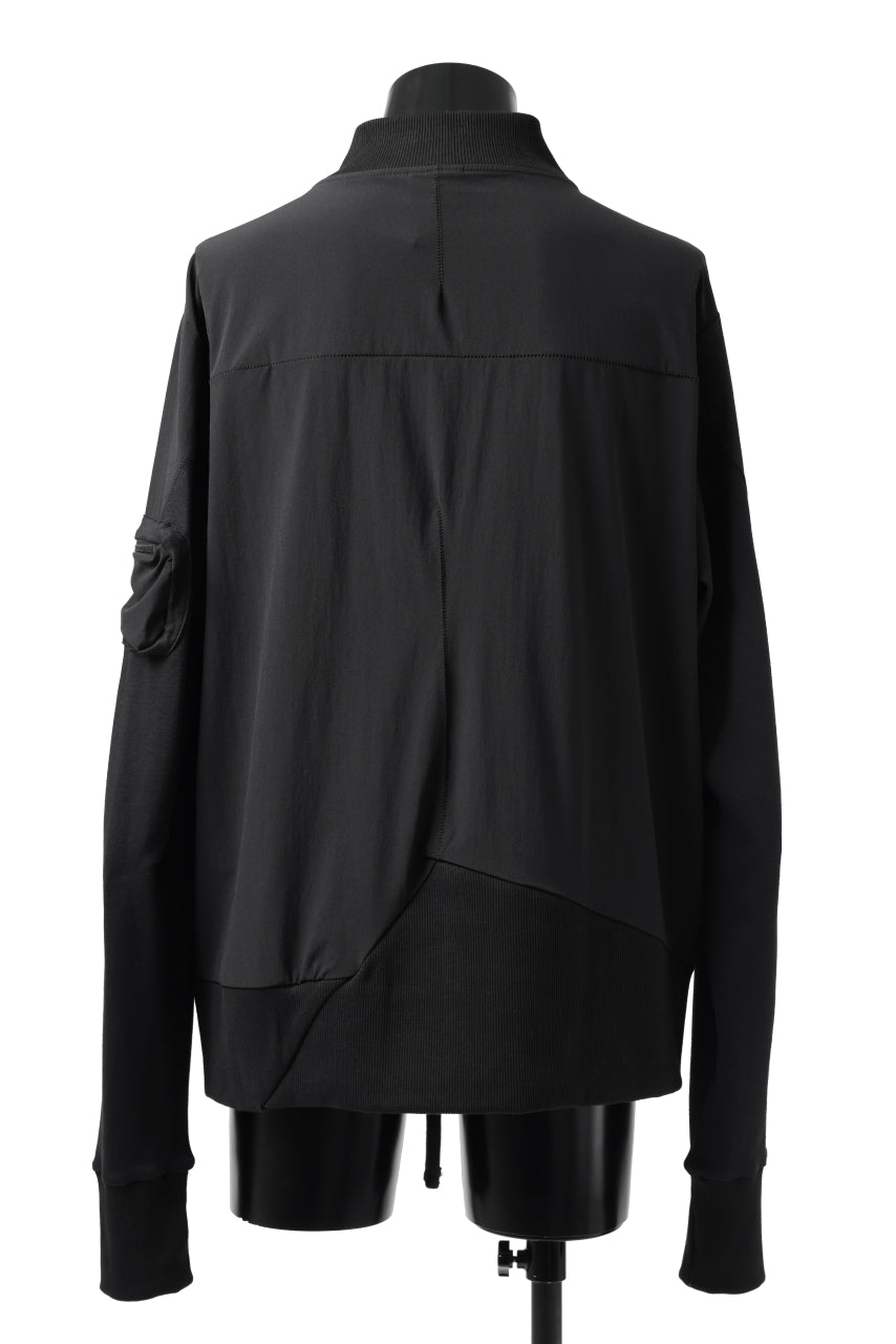 画像をギャラリービューアに読み込む, thomkrom MA-1 JACKET / ELASTIC NYLON (BLACK)