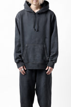 画像をギャラリービューアに読み込む, DEFORMATER.® THREE PROCESSING SWEAT HOODIE - DYED/BIO/FROST EFFECT (VINTAGE BLACK)