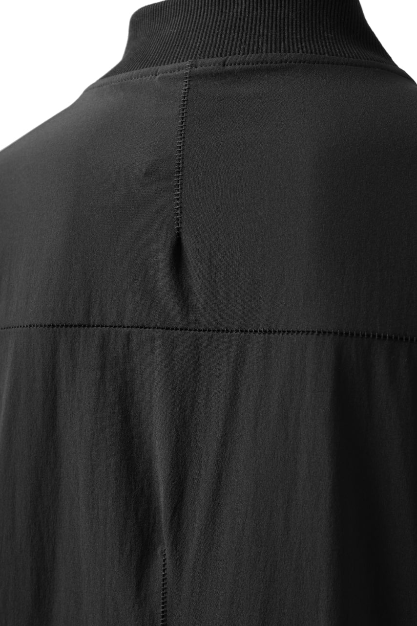 画像をギャラリービューアに読み込む, thomkrom MA-1 JACKET / ELASTIC NYLON (BLACK)