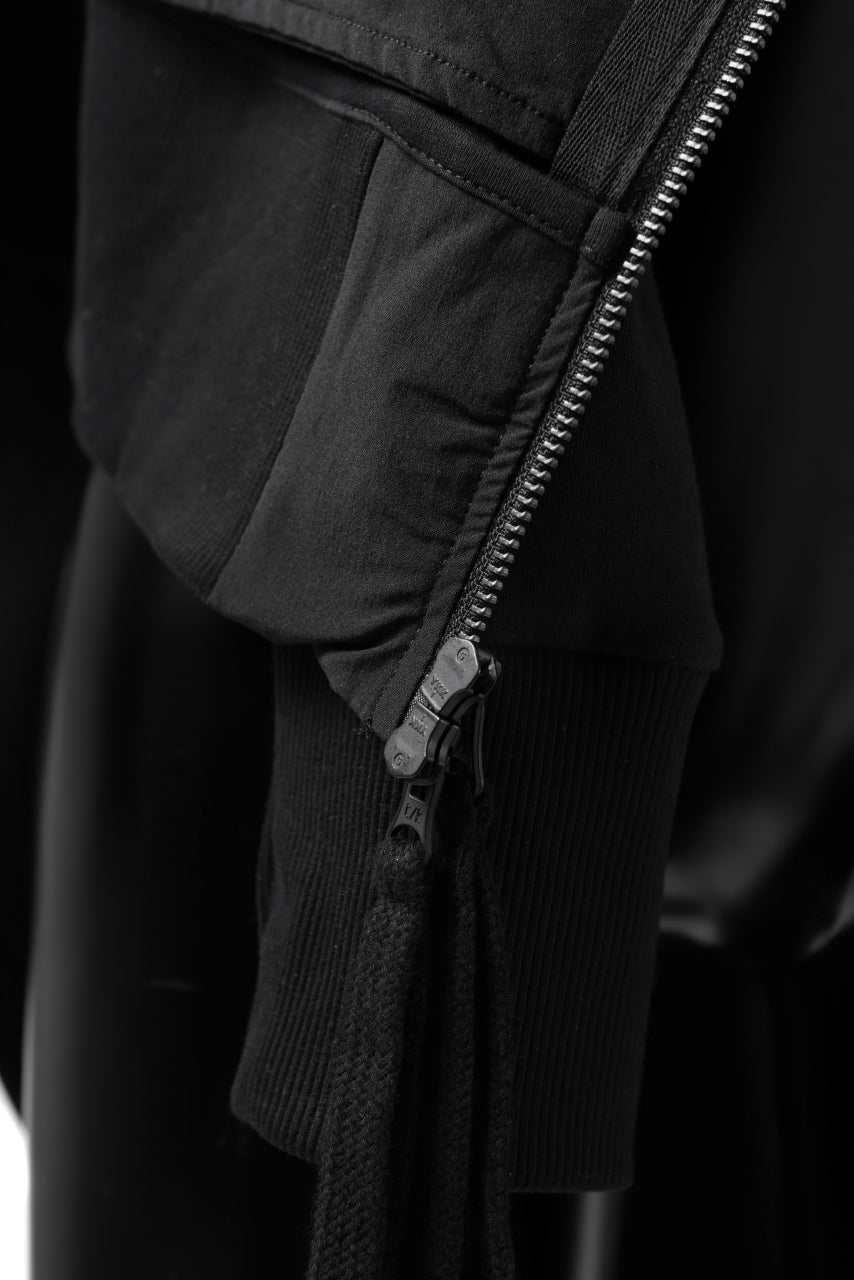 画像をギャラリービューアに読み込む, thomkrom MA-1 JACKET / ELASTIC NYLON (BLACK)