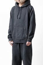 画像をギャラリービューアに読み込む, DEFORMATER.® THREE PROCESSING SWEAT HOODIE - DYED/BIO/FROST EFFECT (VINTAGE BLACK)
