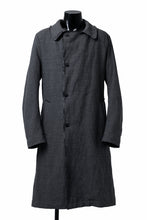 画像をギャラリービューアに読み込む, daub OFFICERS OVER COAT / VIRGIN WOOL + METALLIC FIBER (DARK GREY)