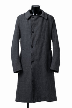 画像をギャラリービューアに読み込む, daub OFFICERS OVER COAT / VIRGIN WOOL + METALLIC FIBER (DARK GREY)
