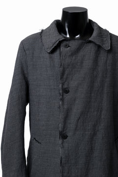 画像をギャラリービューアに読み込む, daub OFFICERS OVER COAT / VIRGIN WOOL + METALLIC FIBER (DARK GREY)
