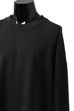 画像をギャラリービューアに読み込む, thomkrom OVERLOCKED RELAX L/S TOPS / FRENCH TERRY ORGANIC (BLACK)