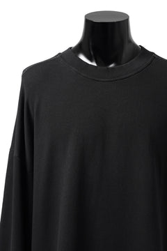 画像をギャラリービューアに読み込む, thomkrom OVERLOCKED RELAX L/S TOPS / FRENCH TERRY ORGANIC (BLACK)