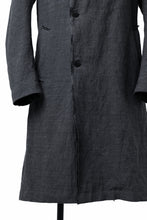 画像をギャラリービューアに読み込む, daub OFFICERS OVER COAT / VIRGIN WOOL + METALLIC FIBER (DARK GREY)