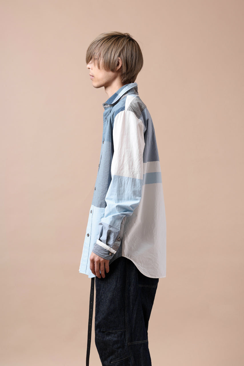 画像をギャラリービューアに読み込む, forme d'expression Club Shirt (Blue Tiles)