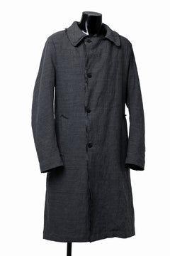 画像をギャラリービューアに読み込む, daub OFFICERS OVER COAT / VIRGIN WOOL + METALLIC FIBER (DARK GREY)