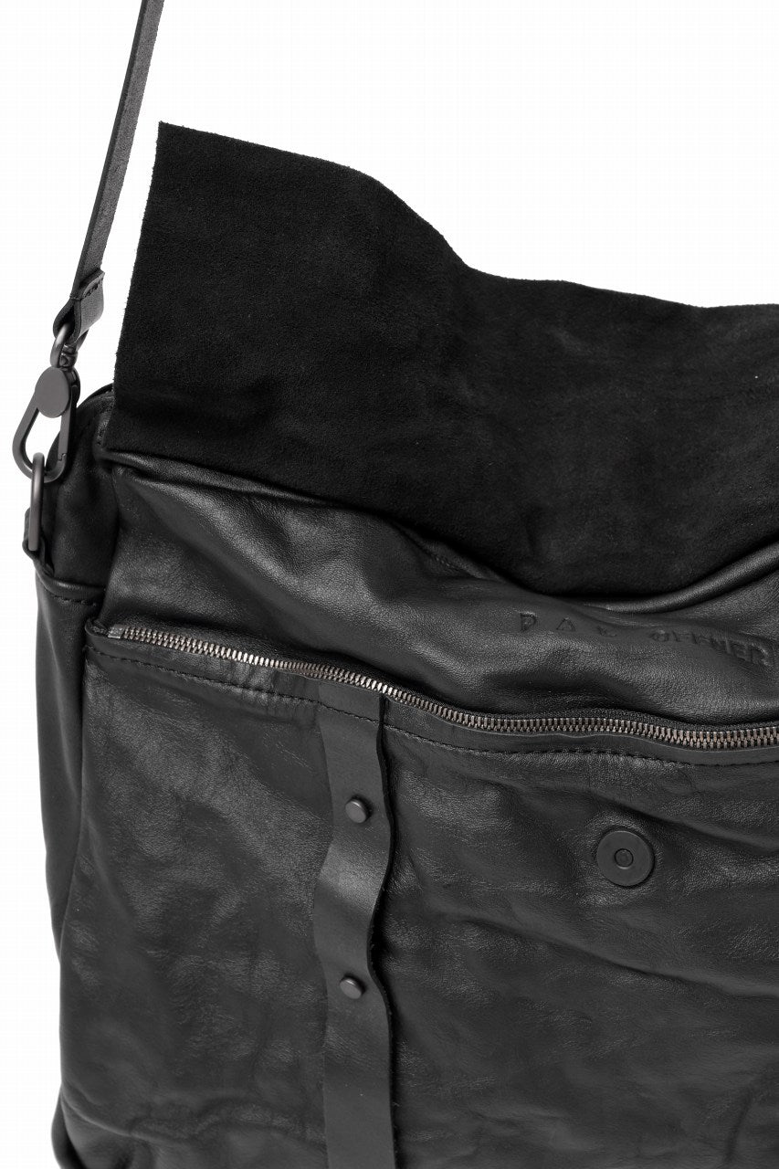 画像をギャラリービューアに読み込む, PAL OFFNER 2WAY FLAP BAG LARGE / CALF LEATHER (BLACK)
