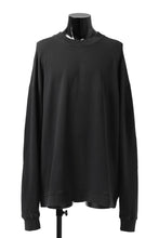 画像をギャラリービューアに読み込む, thomkrom OVERLOCKED RELAX L/S TOPS / FRENCH TERRY ORGANIC (BLACK)