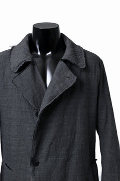 画像をギャラリービューアに読み込む, daub OFFICERS OVER COAT / VIRGIN WOOL + METALLIC FIBER (DARK GREY)