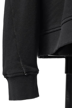 画像をギャラリービューアに読み込む, thomkrom OVERLOCKED RELAX L/S TOPS / FRENCH TERRY ORGANIC (BLACK)