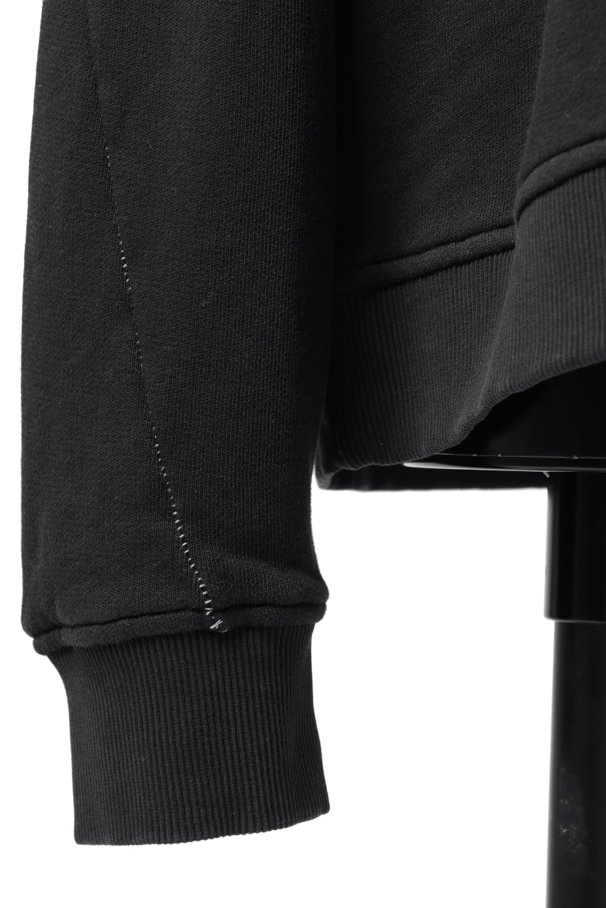 画像をギャラリービューアに読み込む, thomkrom OVERLOCKED RELAX L/S TOPS / FRENCH TERRY ORGANIC (BLACK)