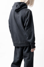 画像をギャラリービューアに読み込む, DEFORMATER.® THREE PROCESSING SWEAT HOODIE - DYED/BIO/FROST EFFECT (VINTAGE BLACK)