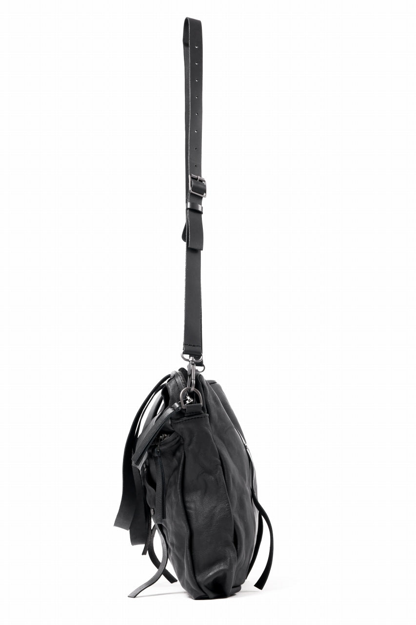 画像をギャラリービューアに読み込む, PAL OFFNER 2WAY FLAP BAG LARGE / CALF LEATHER (BLACK)
