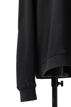 画像をギャラリービューアに読み込む, thomkrom OVERLOCKED RELAX L/S TOPS / FRENCH TERRY ORGANIC (BLACK)