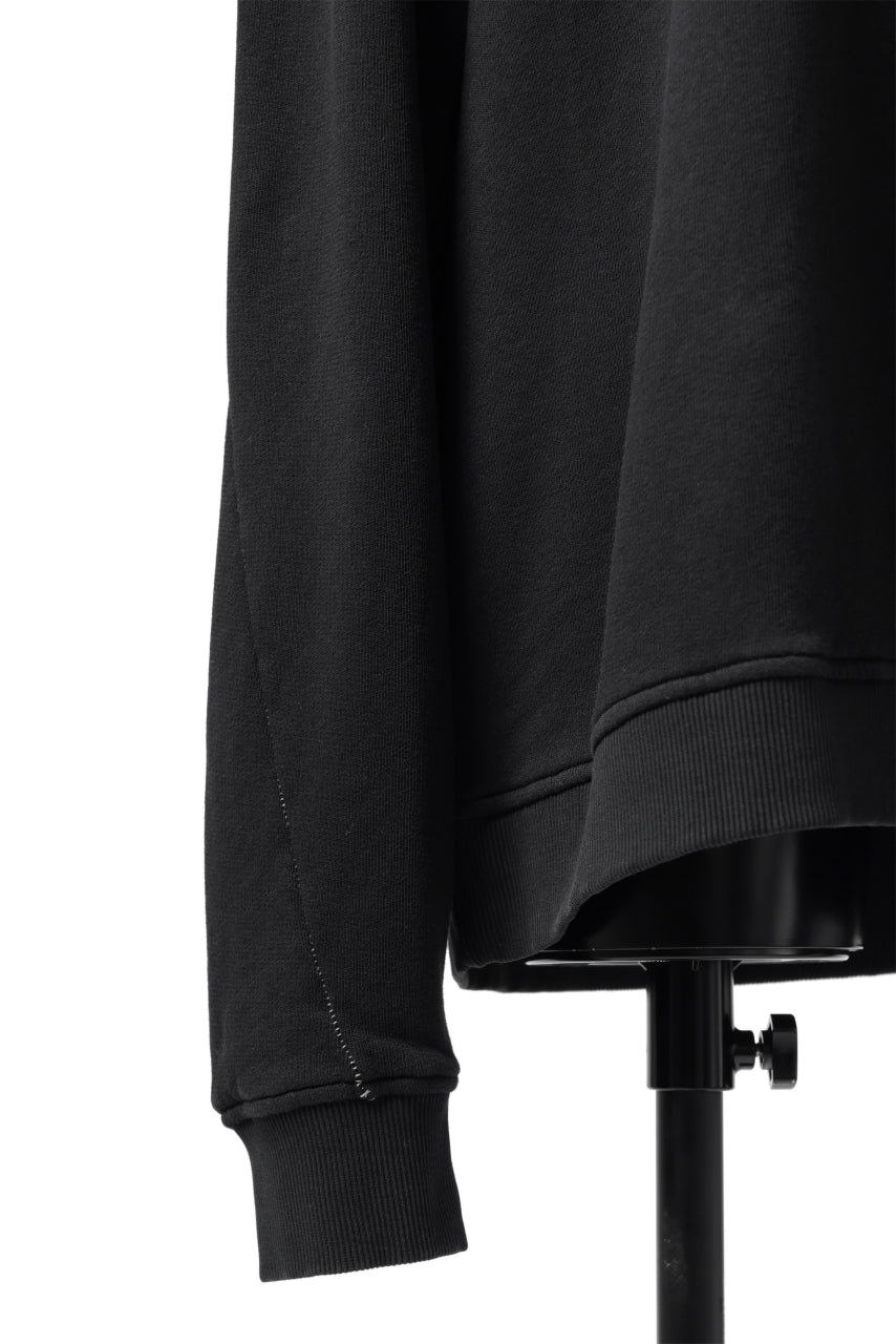 画像をギャラリービューアに読み込む, thomkrom OVERLOCKED RELAX L/S TOPS / FRENCH TERRY ORGANIC (BLACK)