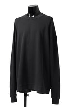 画像をギャラリービューアに読み込む, thomkrom OVERLOCKED RELAX L/S TOPS / FRENCH TERRY ORGANIC (BLACK)
