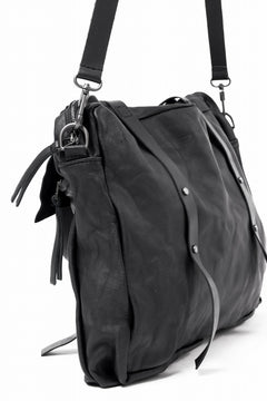 画像をギャラリービューアに読み込む, PAL OFFNER 2WAY FLAP BAG LARGE / CALF LEATHER (BLACK)