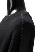 画像をギャラリービューアに読み込む, thomkrom OVERLOCKED RELAX L/S TOPS / FRENCH TERRY ORGANIC (BLACK)