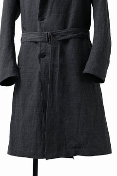画像をギャラリービューアに読み込む, daub OFFICERS OVER COAT / VIRGIN WOOL + METALLIC FIBER (DARK GREY)