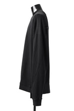 画像をギャラリービューアに読み込む, thomkrom OVERLOCKED RELAX L/S TOPS / FRENCH TERRY ORGANIC (BLACK)