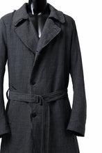画像をギャラリービューアに読み込む, daub OFFICERS OVER COAT / VIRGIN WOOL + METALLIC FIBER (DARK GREY)