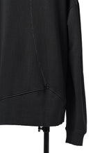 画像をギャラリービューアに読み込む, thomkrom OVERLOCKED RELAX L/S TOPS / FRENCH TERRY ORGANIC (BLACK)