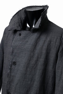 画像をギャラリービューアに読み込む, daub OFFICERS OVER COAT / VIRGIN WOOL + METALLIC FIBER (DARK GREY)