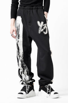 画像をギャラリービューアに読み込む, Y-3 Yohji Yamamoto LOGO FIT JOGGER PANTS / ORGANIC COTTON (BLACK)