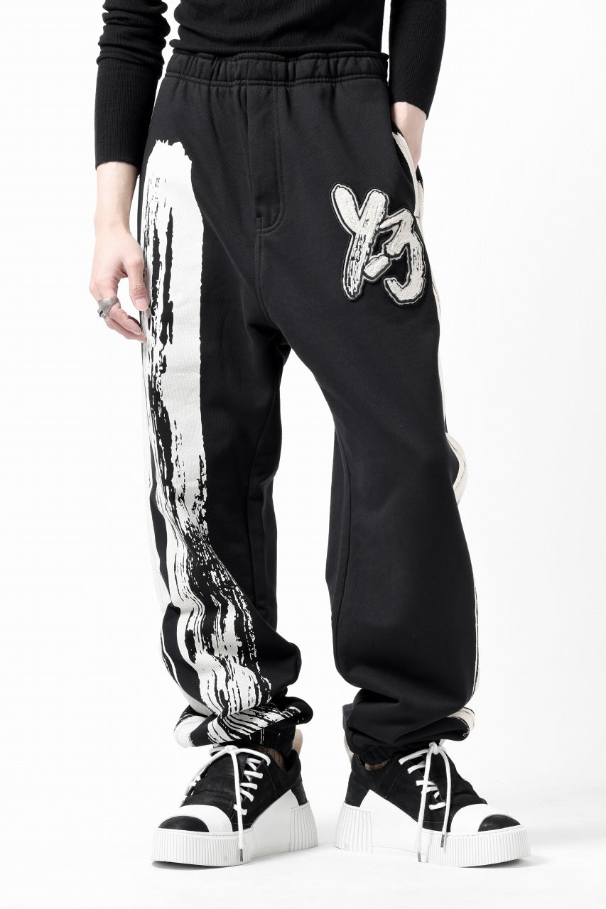画像をギャラリービューアに読み込む, Y-3 Yohji Yamamoto LOGO FIT JOGGER PANTS / ORGANIC COTTON (BLACK)
