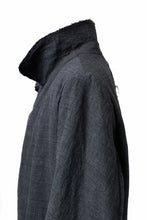 画像をギャラリービューアに読み込む, daub OFFICERS OVER COAT / VIRGIN WOOL + METALLIC FIBER (DARK GREY)