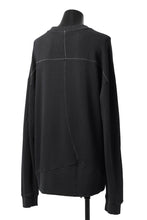 画像をギャラリービューアに読み込む, thomkrom OVERLOCKED RELAX L/S TOPS / FRENCH TERRY ORGANIC (BLACK)