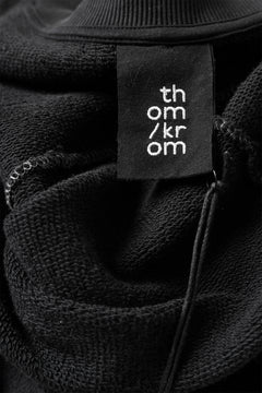 画像をギャラリービューアに読み込む, thomkrom OVERLOCKED RELAX L/S TOPS / FRENCH TERRY ORGANIC (BLACK)