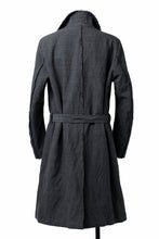 画像をギャラリービューアに読み込む, daub OFFICERS OVER COAT / VIRGIN WOOL + METALLIC FIBER (DARK GREY)