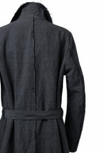 画像をギャラリービューアに読み込む, daub OFFICERS OVER COAT / VIRGIN WOOL + METALLIC FIBER (DARK GREY)