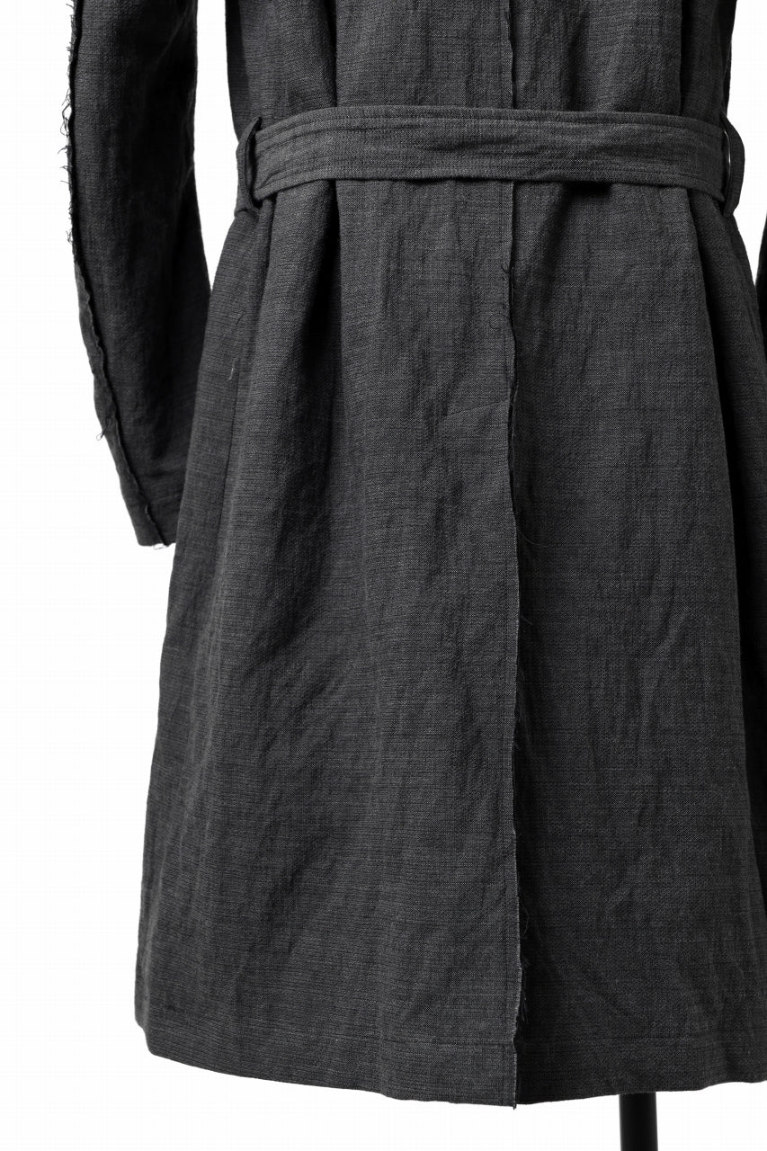 画像をギャラリービューアに読み込む, daub OFFICERS OVER COAT / VIRGIN WOOL + METALLIC FIBER (DARK GREY)