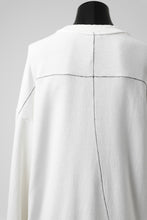 画像をギャラリービューアに読み込む, thomkrom OVERLOCKED RELAX L/S TOPS / FRENCH TERRY ORGANIC (OFF WHITE)