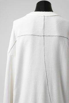 画像をギャラリービューアに読み込む, thomkrom OVERLOCKED RELAX L/S TOPS / FRENCH TERRY ORGANIC (OFF WHITE)