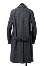 画像をギャラリービューアに読み込む, daub OFFICERS OVER COAT / VIRGIN WOOL + METALLIC FIBER (DARK GREY)
