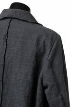 画像をギャラリービューアに読み込む, daub OFFICERS OVER COAT / VIRGIN WOOL + METALLIC FIBER (DARK GREY)