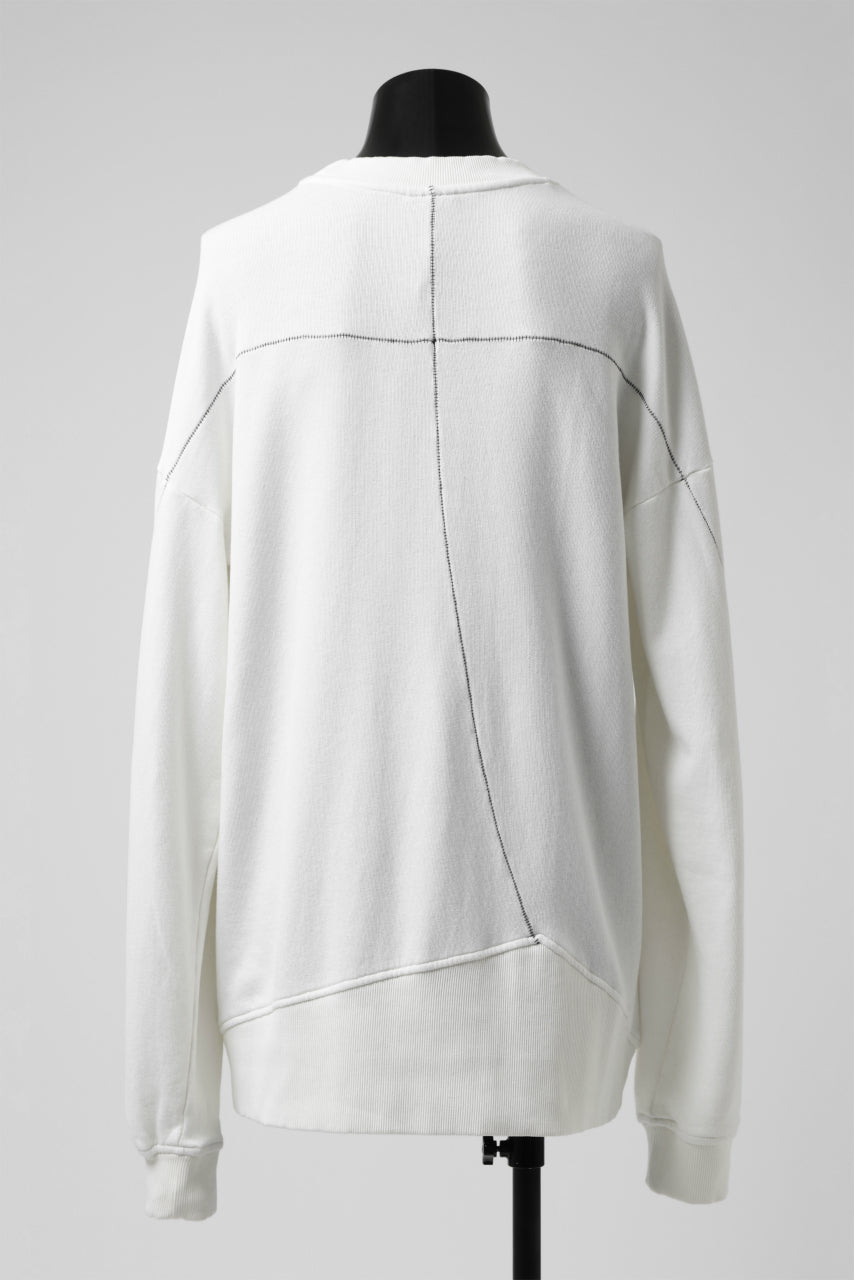 画像をギャラリービューアに読み込む, thomkrom OVERLOCKED RELAX L/S TOPS / FRENCH TERRY ORGANIC (OFF WHITE)