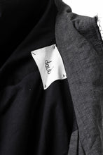 画像をギャラリービューアに読み込む, daub OFFICERS OVER COAT / VIRGIN WOOL + METALLIC FIBER (DARK GREY)