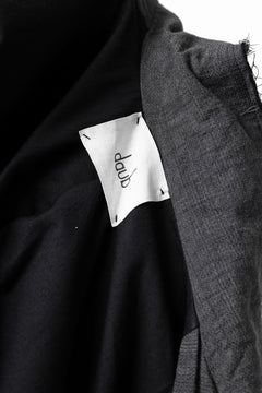 画像をギャラリービューアに読み込む, daub OFFICERS OVER COAT / VIRGIN WOOL + METALLIC FIBER (DARK GREY)