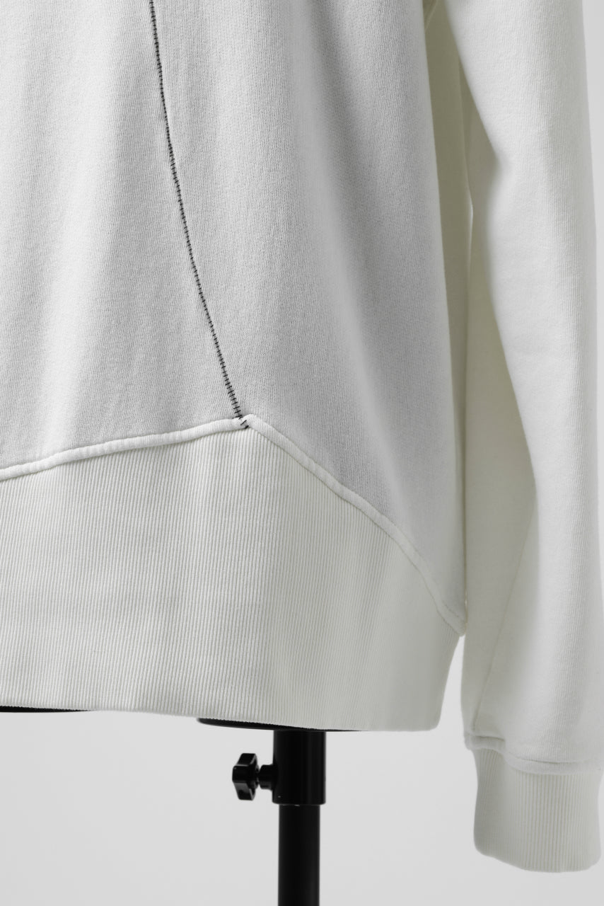 画像をギャラリービューアに読み込む, thomkrom OVERLOCKED RELAX L/S TOPS / FRENCH TERRY ORGANIC (OFF WHITE)