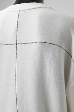 画像をギャラリービューアに読み込む, thomkrom OVERLOCKED RELAX L/S TOPS / FRENCH TERRY ORGANIC (OFF WHITE)