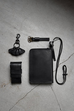 画像をギャラリービューアに読み込む, BORIS BIDJAN SABERI WALLETBAG / VEG TAN HORSE SKIN "WALLETBAG-F251" (BLACK)