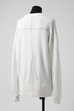 画像をギャラリービューアに読み込む, thomkrom OVERLOCKED RELAX L/S TOPS / FRENCH TERRY ORGANIC (OFF WHITE)